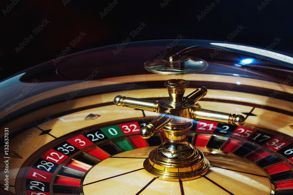 Obraz premium casino roulette luck,