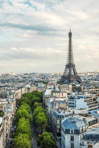 Fototapeta Naklejka Na Ścianę i Meble -  Aerial view of Paris