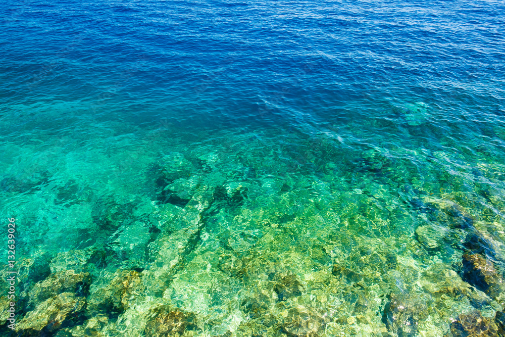 Sea Ocean Blue Water Clear Background