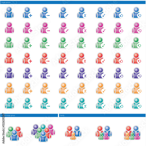 61 colored icons 