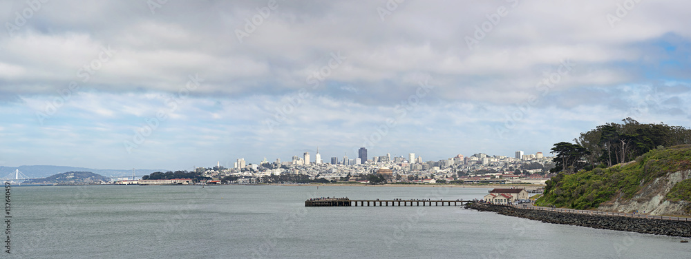 San Francisco downtown skyline panorama