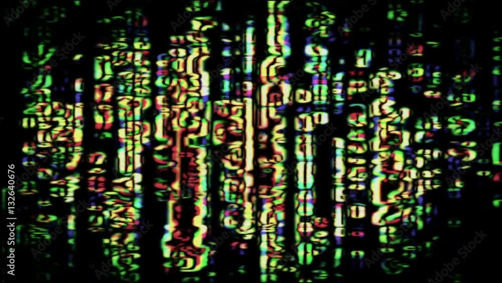 Abstract digital data forms flicker, ripple and pulse (Loop). Abstract digital data forms flicker, ripple and pulse (Loop).