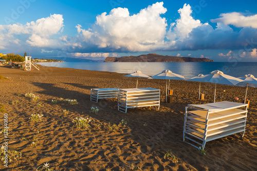 Kato Stalos beach, Chania prefecture, Western Crete, Greece photo