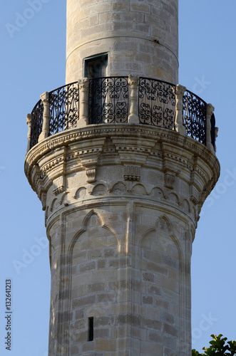 Balcony where mouezzin is singing during namaz time, Larnaca,Cyprus photo