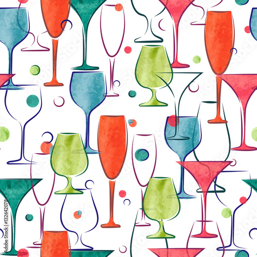 Seamless pattern with color...