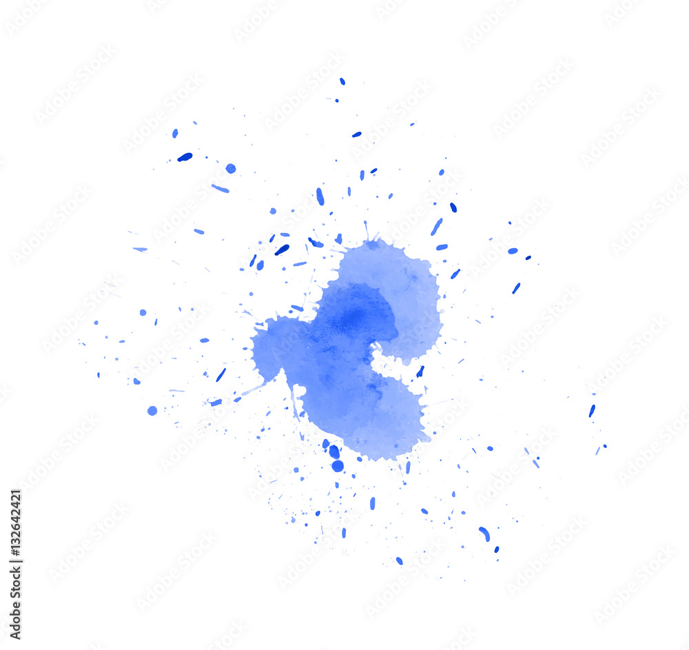Obraz premium Colorful abstract watercolor texture with splashes and spatters. Modern creative watercolor background for trendy design.