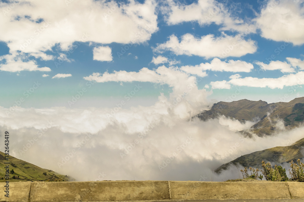 Fototapeta premium Andes Range Mountains Latacunga Ecuador