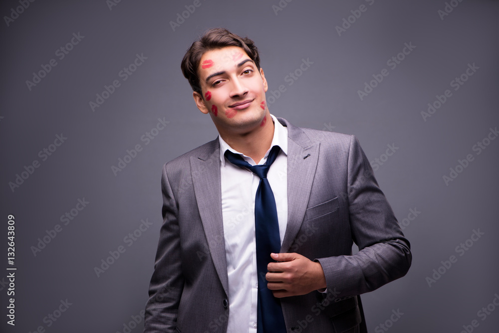 Man in funny romantic concept Man in funny romantic concept