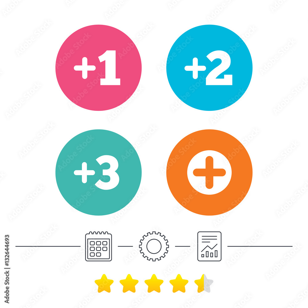 Plus icons. Positive symbol. Add one more sign. Plus icons. Positive symbol. Add one more sign.