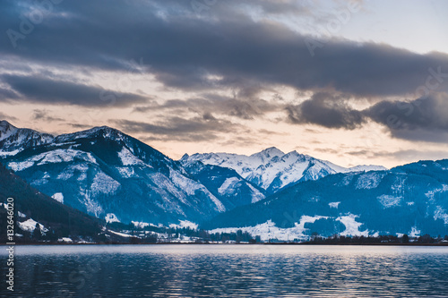 Mountains ski resort Zell am See Austria. © irimeiff