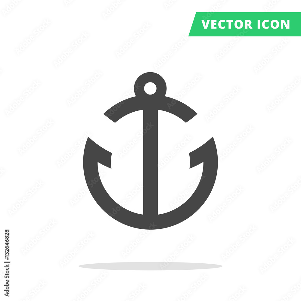 Ship anchor vector icon Ship anchor vector icon