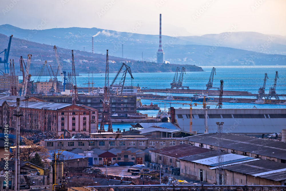 Industrial and port city of Rijeka