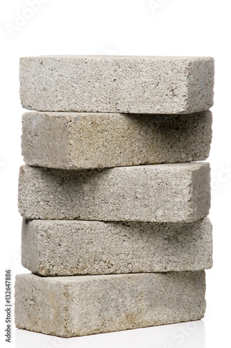 Plakat Stack of Cement Bricks