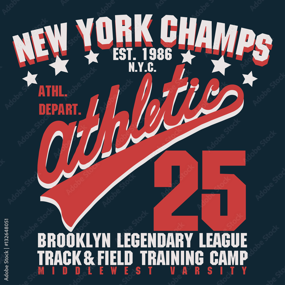 Obraz premium Brooklyn t-shirt graphics