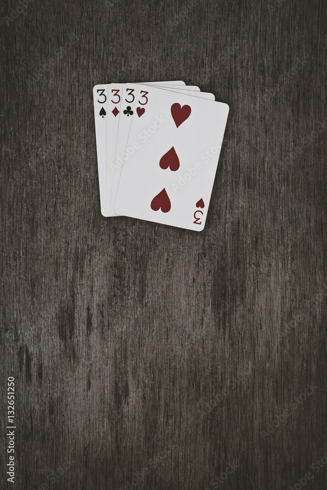playing card, number tree