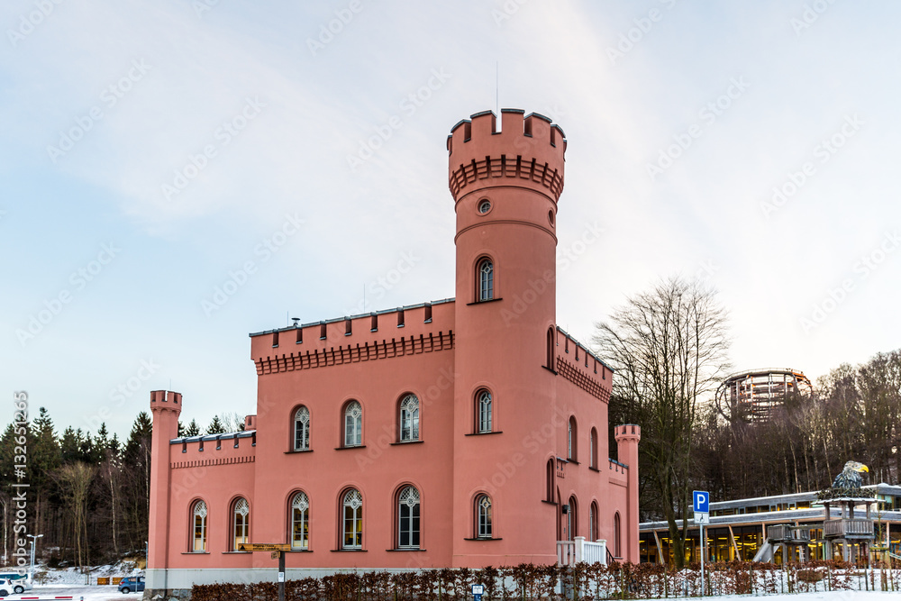 Fototapeta premium rosa schloss auf rügen