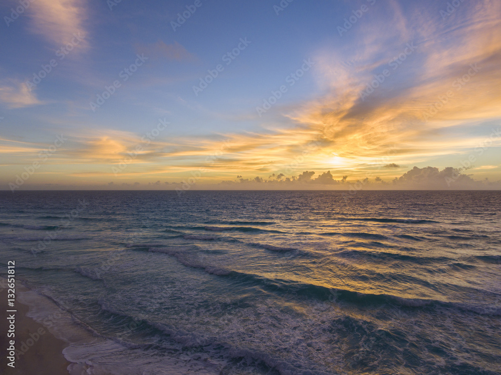 Ocean Waves Sunrise