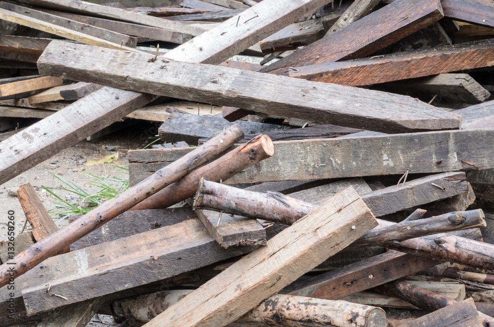 group wood put in construction zone for building home group wood put in construction zone for building home