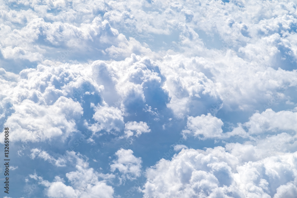 Aerial view of cloud and sky from airplane,Nature background Aerial view of cloud and sky from airplane,Nature background