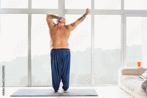 Free Download Man exercising at home - GFXLoad
