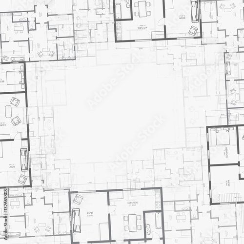 Architectural background. Vector.