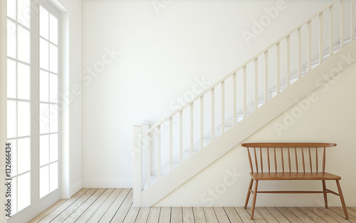Stairway. 3d render. photo