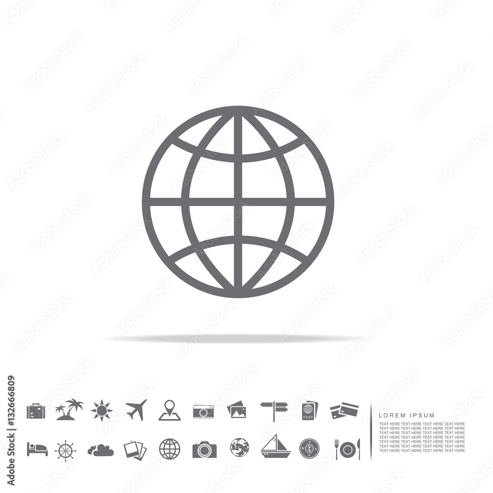 the global icon the global icon