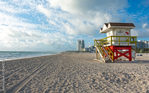 Miami Beach Scenic View Iconic Lifeguard Chair © CascadeCreatives