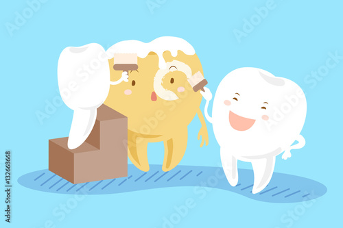 teeth whitening concept