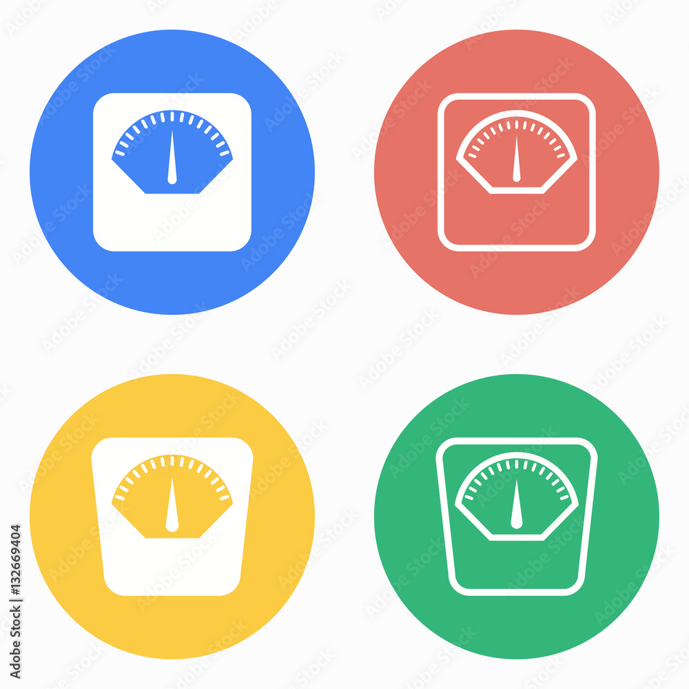 Scale icon set. Scale icon set.