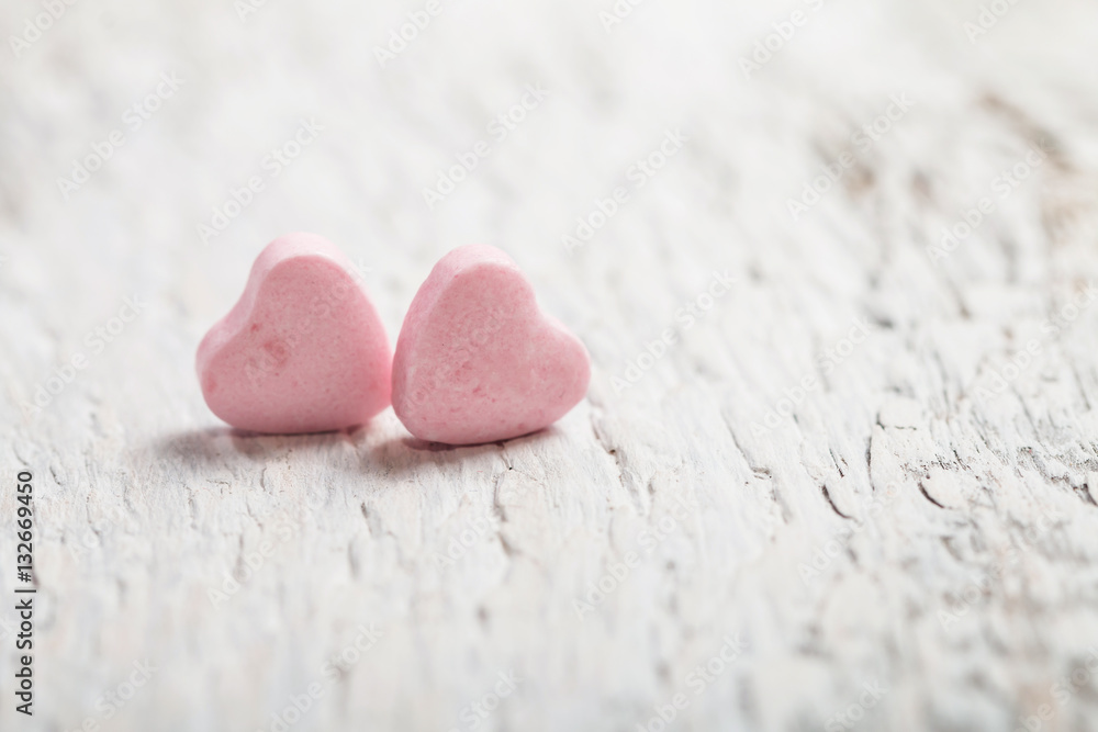 Obraz premium Valentines Day background with hearts.