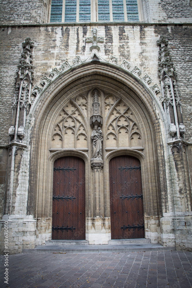 French Cathedral doorways