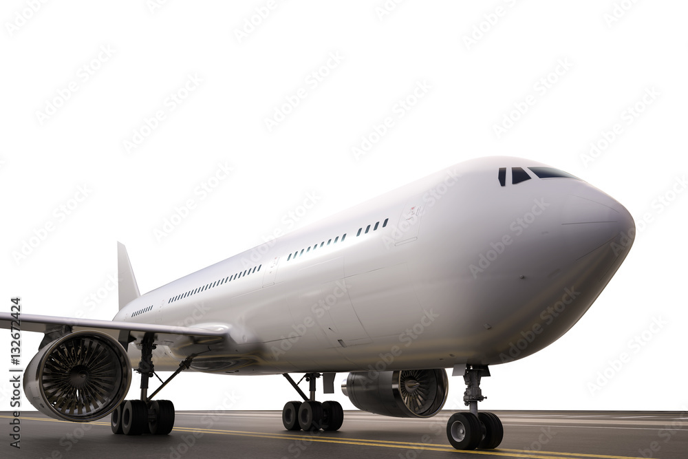 Obraz premium airplane on runway