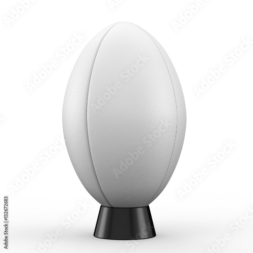 white rugby ball photo