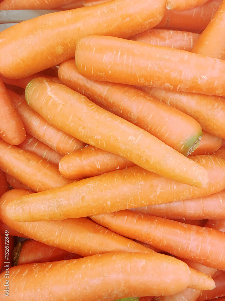 Organic carrot. Food background