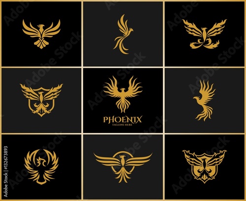 Phoenix - Eagle Logo Set