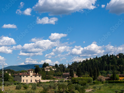 Tuscan landscape in Florence, Italy