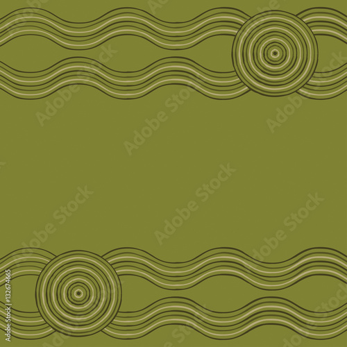 Australian Aboriginal art background in vector format.