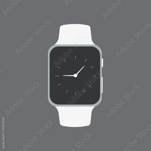 Smart watch flat icon. Vector illustration