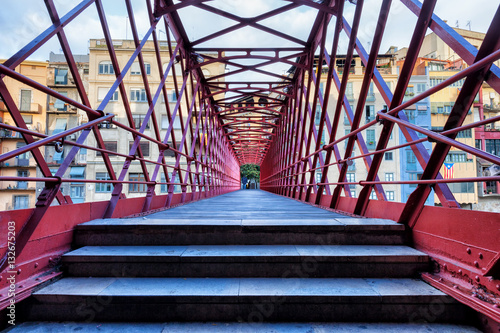 Eiffel Bridge in City of Girona photo