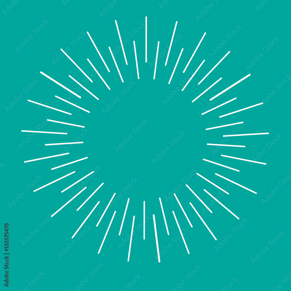 Sun rays hand drawn, vector illustration Sun rays hand drawn, vector illustration