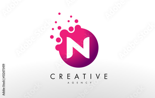 Letter N Logo. N Letter Design Vector photo