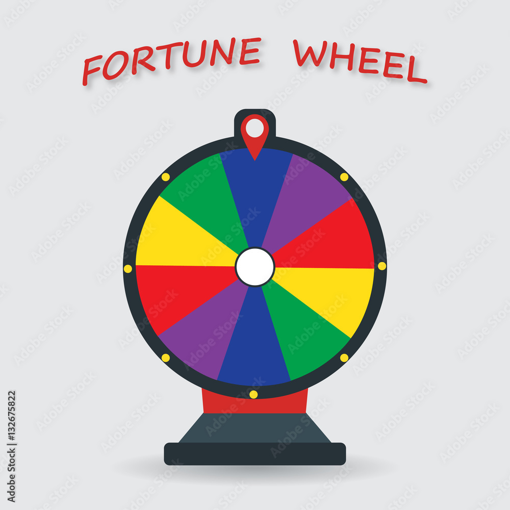 Fortune wheel in flat style. Fortune wheel in flat style.