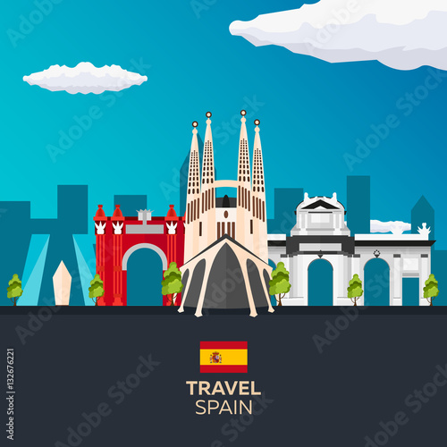 Photography Travel to Spain skyline