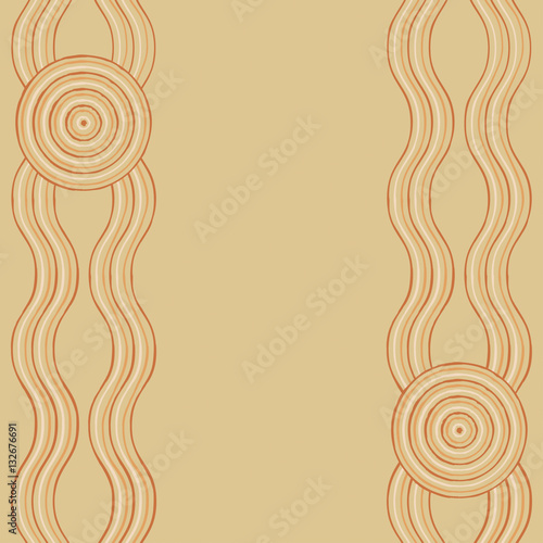 Australian Aboriginal art background in vector format.