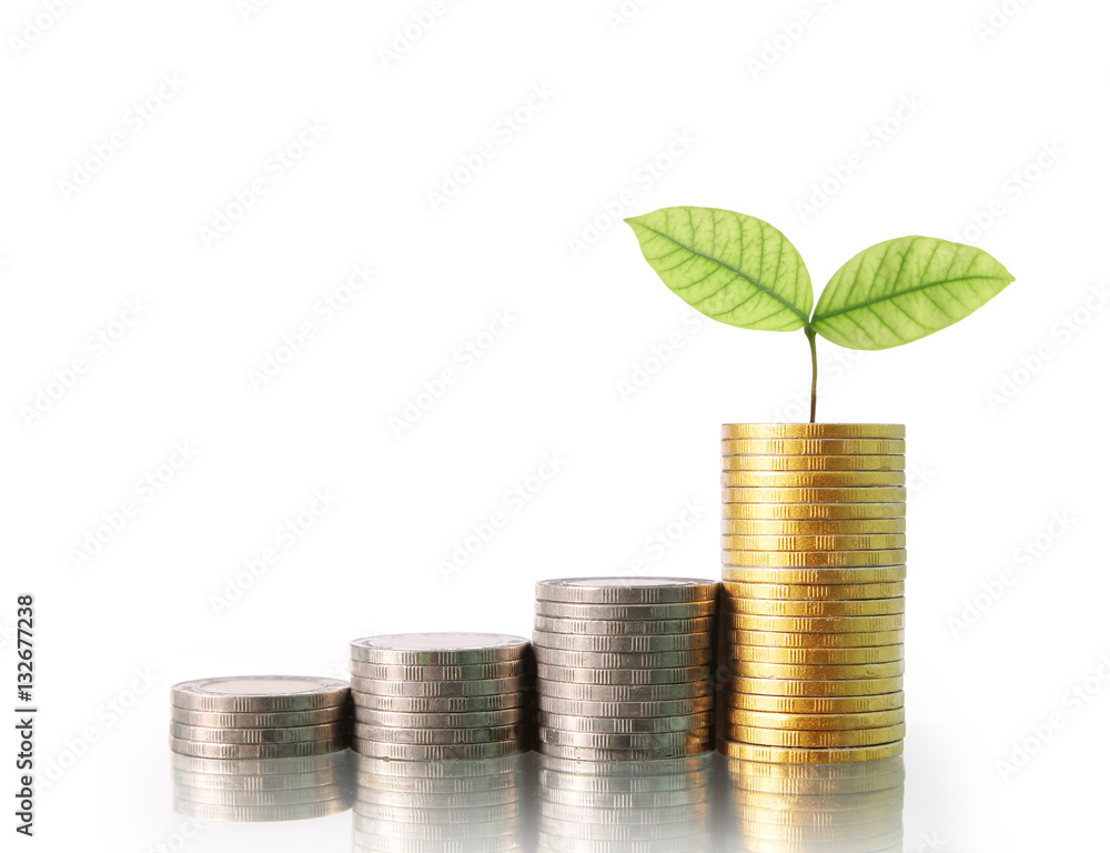 Coins graph stock market Coins graph stock market