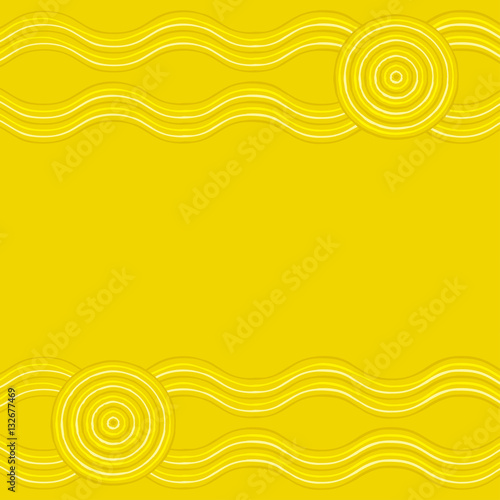 Australian Aboriginal art background in vector format.