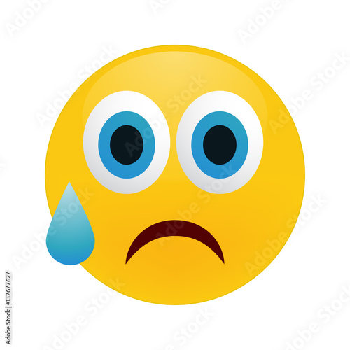 Crying emoticon.