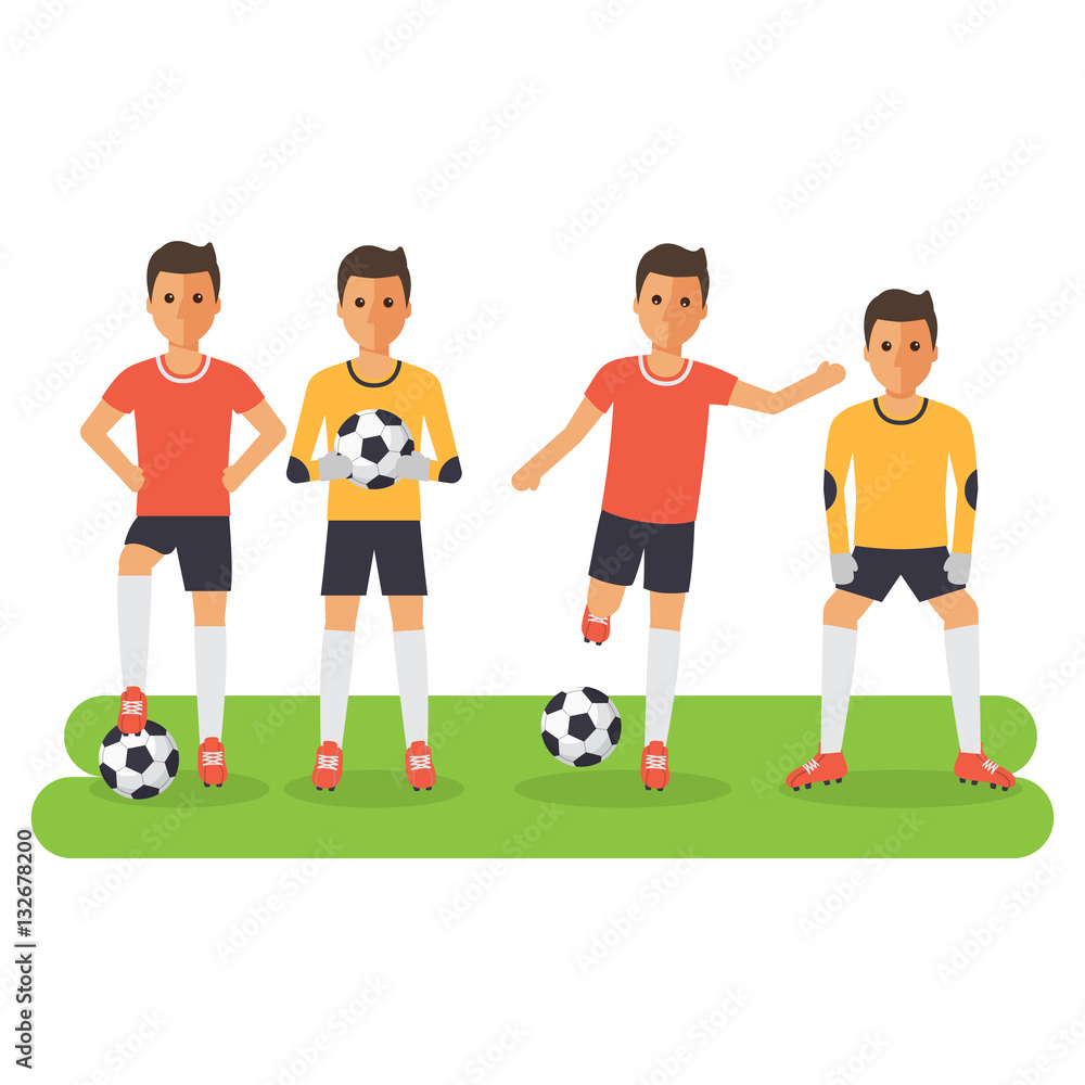 Soccer sport athletes