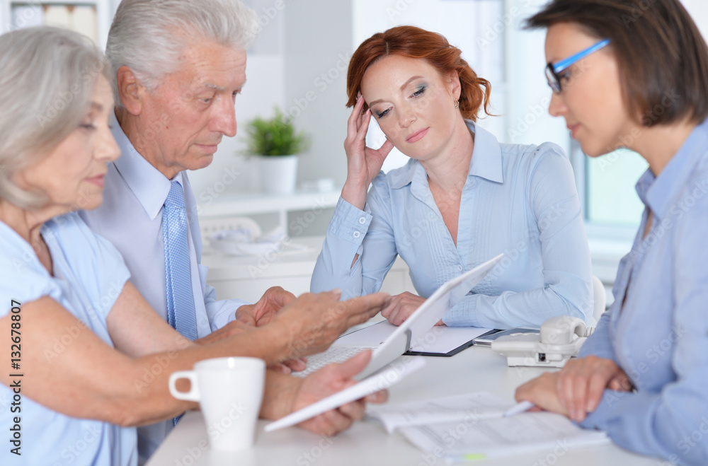 Fototapeta premium Businesspeople Working In Office